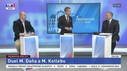 Duel prezidentských kandidátov Kotlebu a Daňa