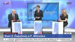 Duel prezidentských kandidátov Čaputovej s Mikloškom
