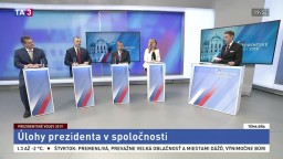Diskusia kandidátov Z. Čaputovej, Š. Harabina, M. Krajniaka a M. Šefčoviča