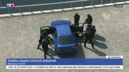 Ukážky zásahu elitných jednotiek v Bratislave