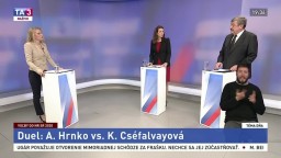 Duel v Téme dňa: Cséfalvayová proti Hrnkovi