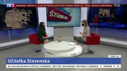 ŠTÚDIO TA3: Učiteľka Slovenska 2020 I. Barková o svojom ocenení