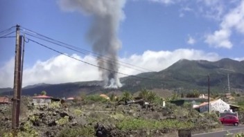 Erupcia sopky La Cumbre Vieja