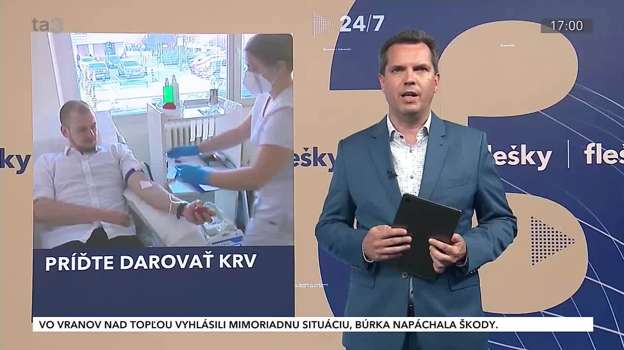 Flešky: Novela novely trestného zákona dostala zelenú, zásoby krvných skupín 0 a AB negatív sú hraničné
